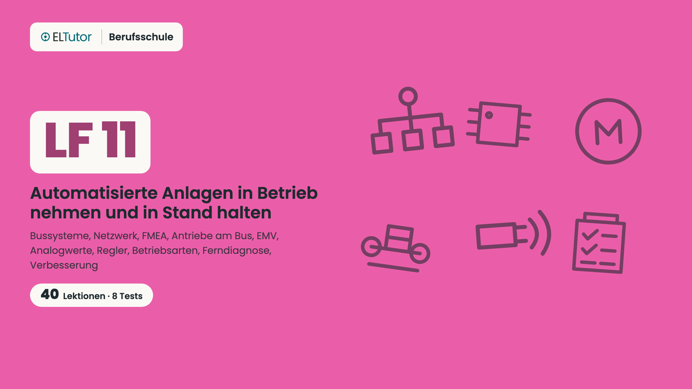 LF 11 · Automatisierte Anlagen in Betrieb nehmen und in Stand halten